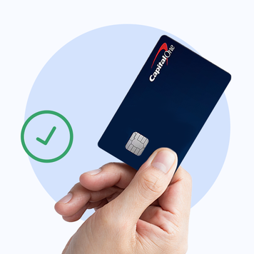 Design element of a hand holding a credit card
