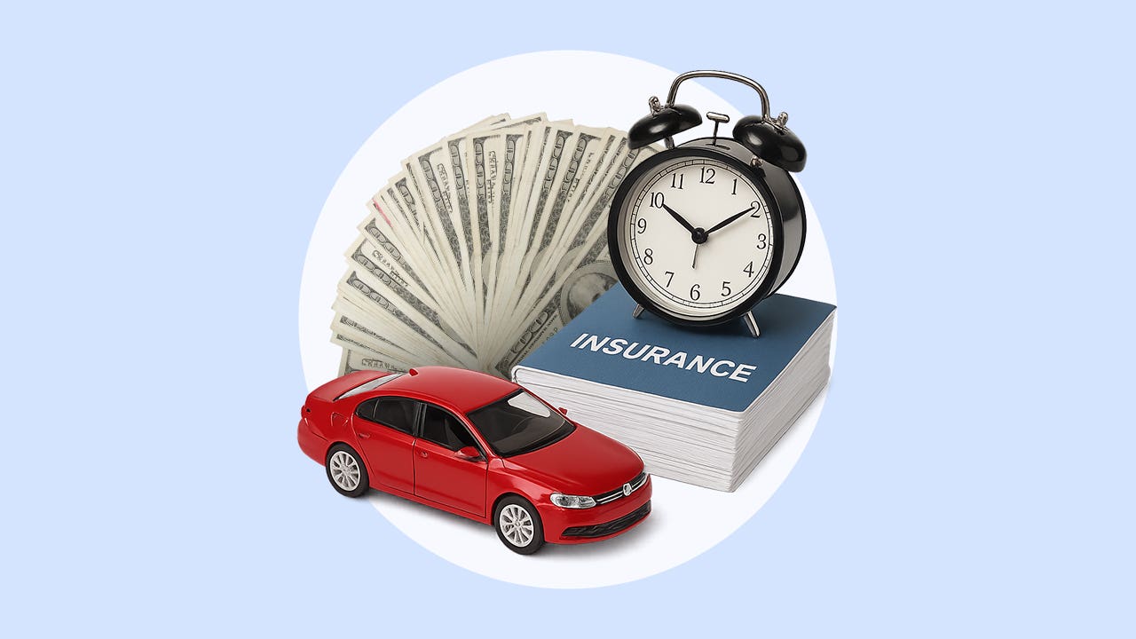 Car and money and clock