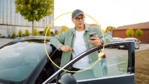 Person on their phone