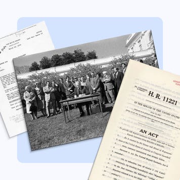 Design element of items from the national archives