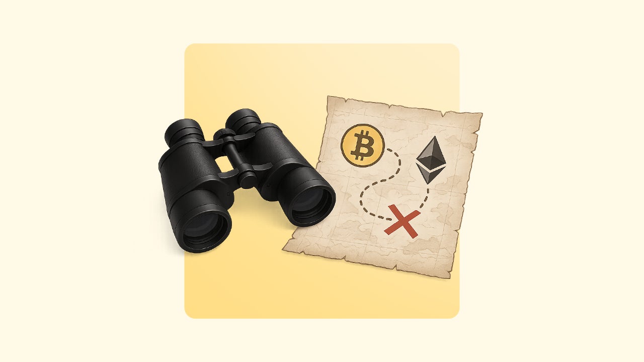 A map next to a set of binoculars.