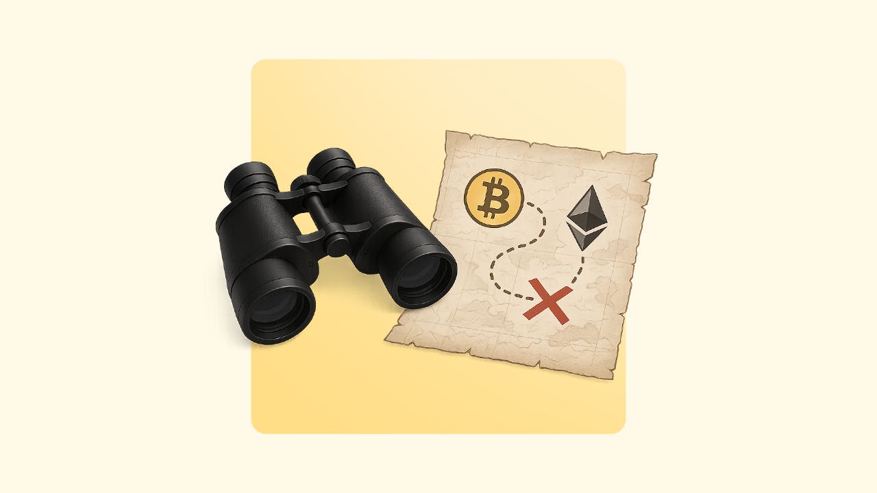 A map next to a set of binoculars.