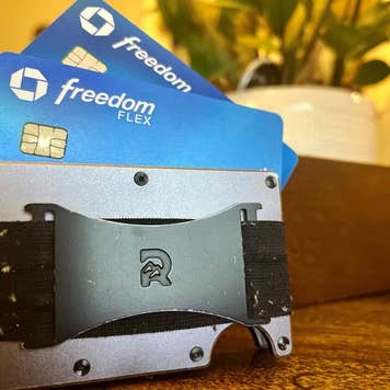 Freedom credit cards with a wallet