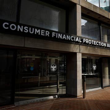 A view of the Consumer Financial Protection Bureau office in Washington, D.C.