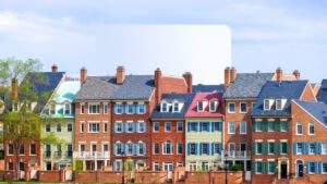 row of townhouses in virginia