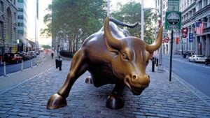 Bull statue near Wall Street.