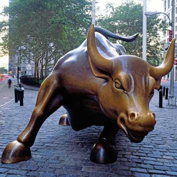 Bull statue near Wall Street.