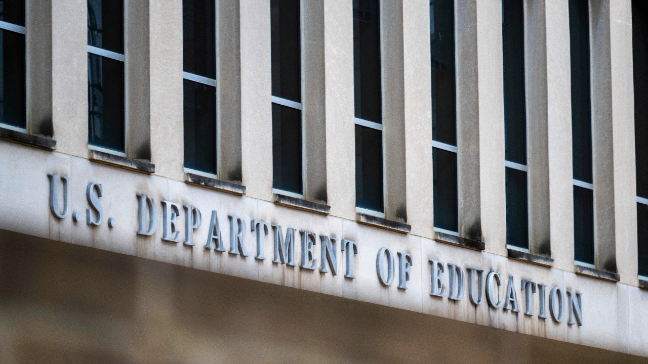 Exterior of the Department of Education in Washington DC.