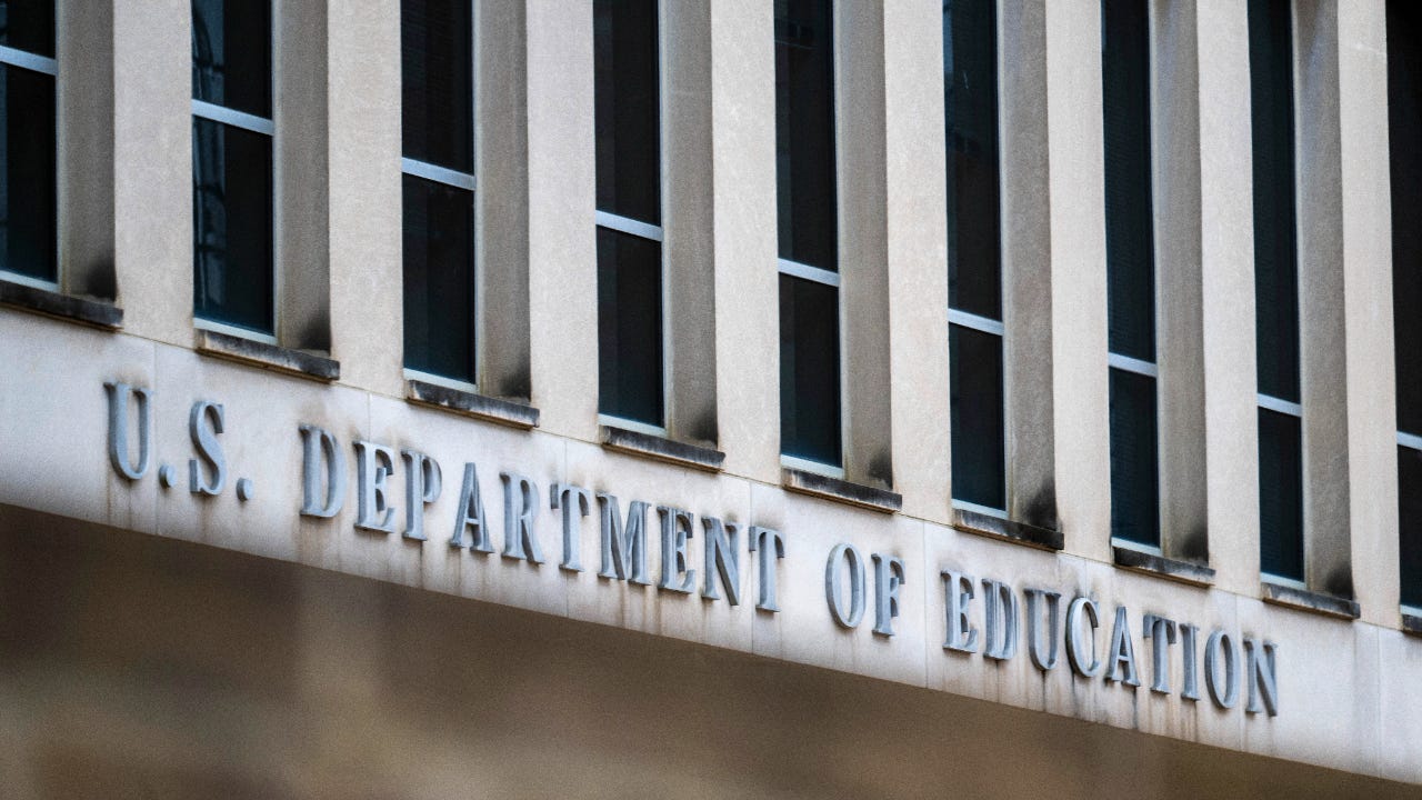 Exterior of the Department of Education in Washington DC.