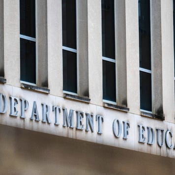 Exterior of the Department of Education in Washington DC.