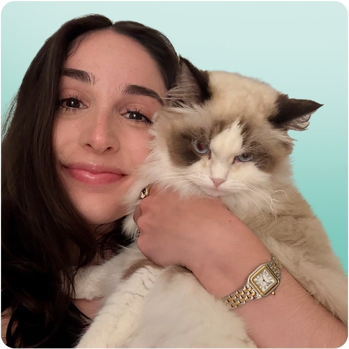 Bankrate staffer Natalie Todoroff with her ragdoll kitten, Fiona