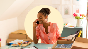 Female small business owner