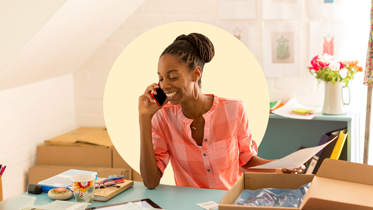 Female small business owner