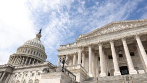 Facade of the US Capitol building