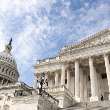 Facade of the US Capitol building