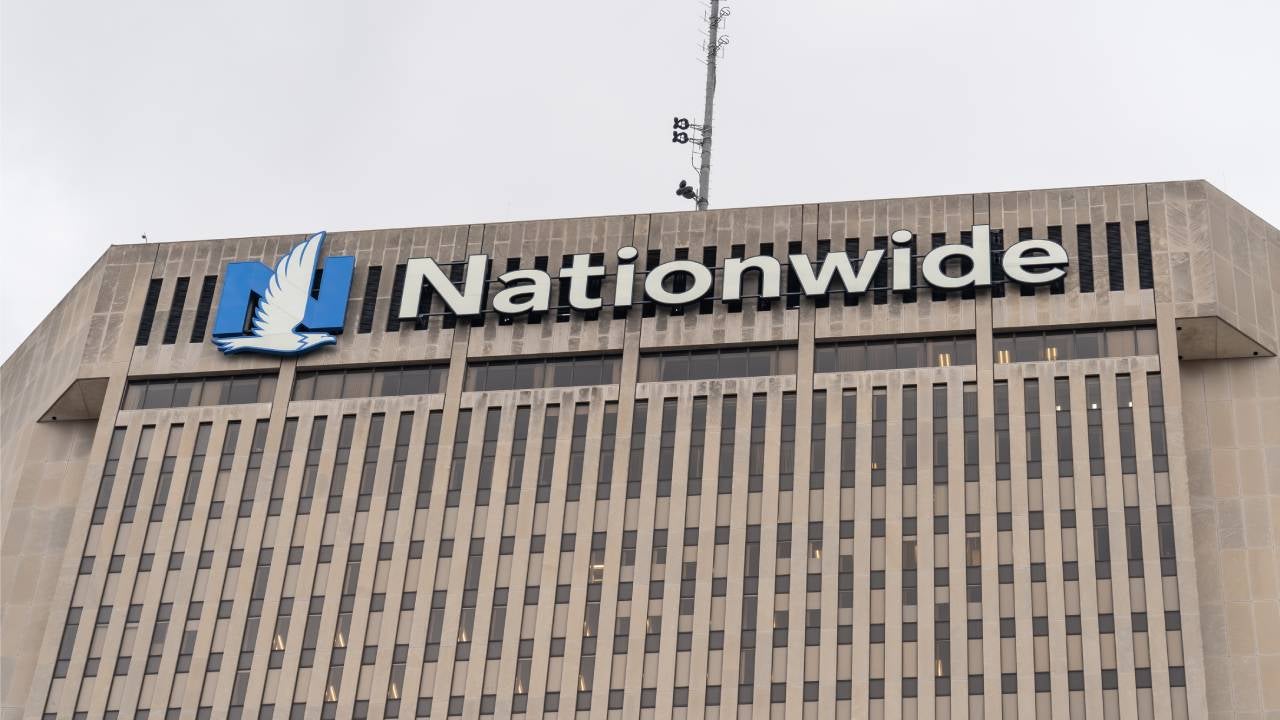 Nationwide headquarters building in Columbus, Ohio, USA. Nationwide is a group of U.S. insurance and financial services companies.