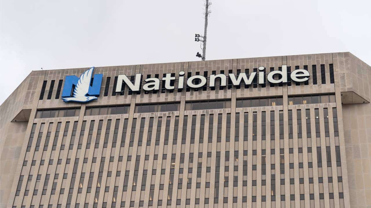 Nationwide headquarters building in Columbus, Ohio, USA. Nationwide is a group of U.S. insurance and financial services companies.