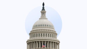 The U.S. Capitol building's dome