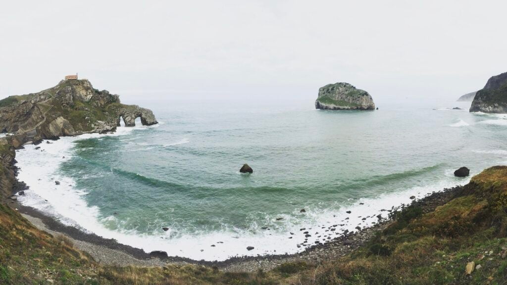 Beach in Santander, Spain.