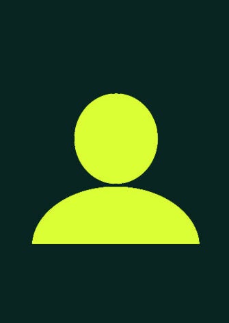 Blank headshot green