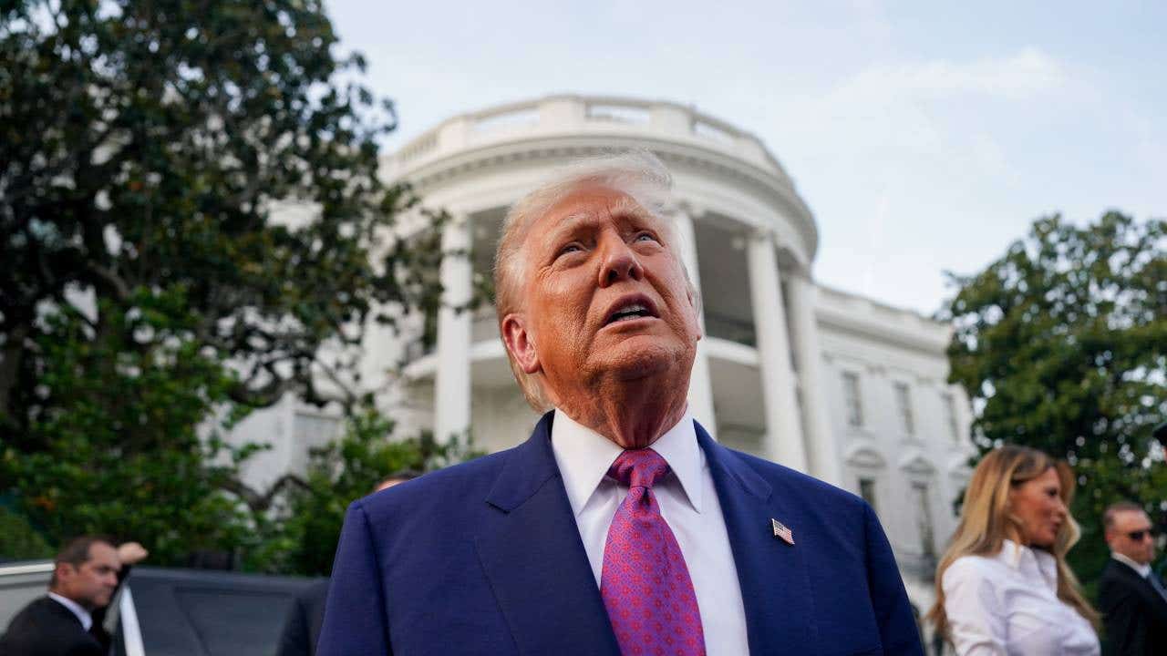 Donald Trump with the Capitol building in the background.