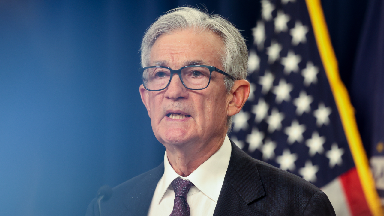 Jerome Powell, chair of the US Federal Reserve, during a news conference following a Federal Open Market Committee (FOMC) meeting.