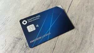 A photo of the Chase Sapphire Preferred card