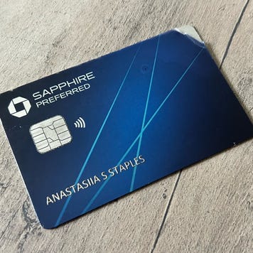 A photo of the Chase Sapphire Preferred card