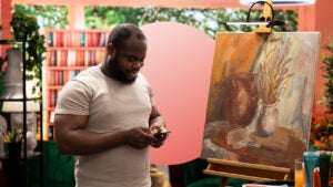 man smiling, small business owner