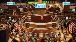 Trading floor of the New York Stock Exchange.