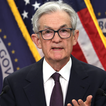 Federal Reserve Board Chairman Jerome Powell holds a news conference following a Federal Open Market Committee meeting on June 18, 2025
