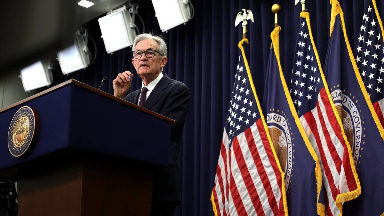 Federal Reserve Chair Powell Holds Press Conference On Interest Rates