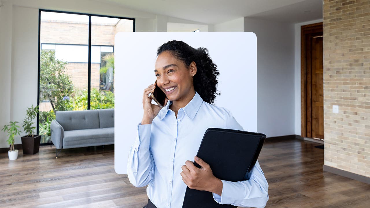 black female on phone