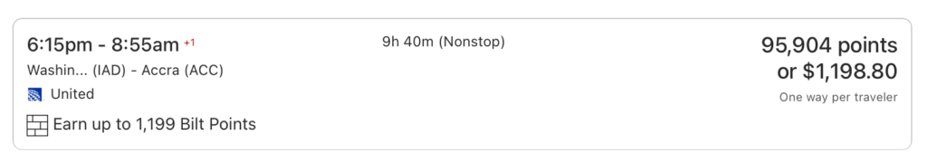 Flight Bilt Reward Points