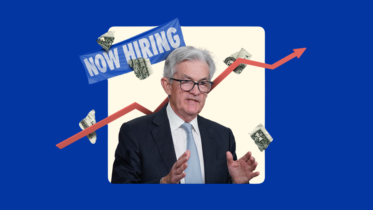 Illustration of Fed Chair Jerome Powell