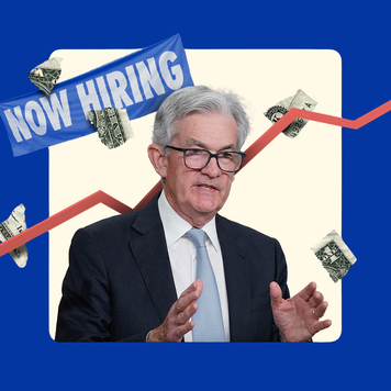 Illustration of Fed Chair Jerome Powell