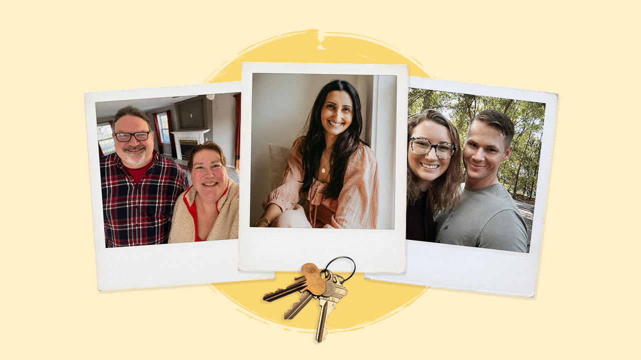 Featured photos of 3 families who bought in today's market.
