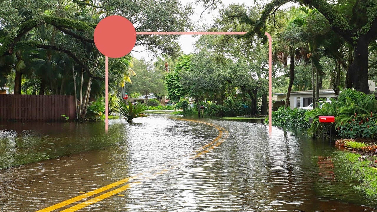 flooded road in florida